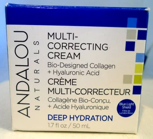 ANDALOU NATURALS MULTI-CORRECTING CREAM DEEP HYDRATION 1.7fl oz NEW IN BOX - Picture 1 of 2