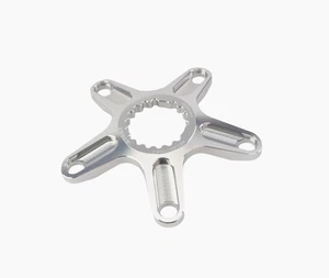 Pietra singola corona ragno per manovella Brompton Tline a BCD110 5 bracci argento - Foto 1 di 2