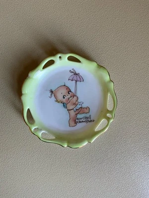Bandeja de alfileres Kewpie vintage plato colgante paraguas florence baker plato de porcelana Foto 1 de 4