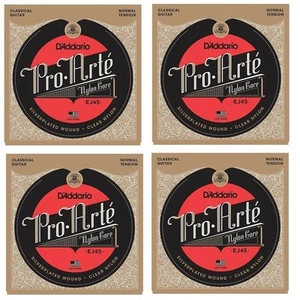 D'Addario EJ45 4 SETS Pro-Arte Nylon Classical Guitar Strings, Normal Tension - Picture 1 of 4