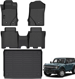 Auxko All Weather Floor Mats Cargo Mat Fit for Ford Bronco 2021-2025 - Picture 1 of 6