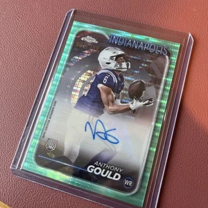 2024 Topps Chrome Anthony Gould Aqua Sonar Rookie Auto /199 Colts NFL - Picture 1 of 3