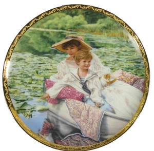 Reflection Of Love Collector Plate Victorian Mothers Day 1990 Sandra Kuck Reco - Picture 1 of 3