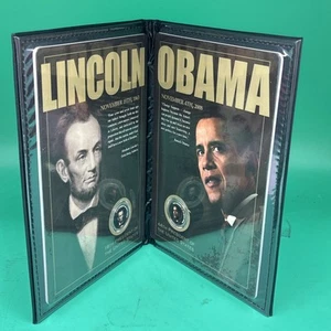 Obama President Lincoln Commemorative Dollar Coins Authentic Vault Verified #DK - Picture 1 of 5