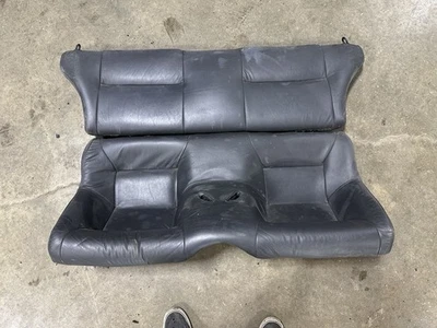 90-96 Nissan 300zx Z32 2+2 OEM Black Interior Rear Back Seat Leather - Image 1 of 4