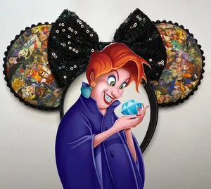 Orejas de ratón inspiradas en Mashup de villanos/Madame Medusa/Lotso/Gaston/Madre Gothel - Imagen 1 de 5