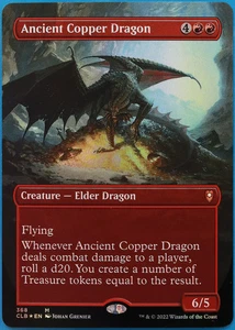 Ancient Copper Dragon (Borderless) FOIL Commander Legends Battle NM (507291) - Bild 1 von 2