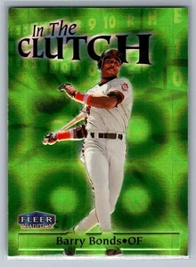 1998 Fleer Tradition - In the Clutch Barry Bonds #2 - NM *TEXCARDS* - Picture 1 of 2
