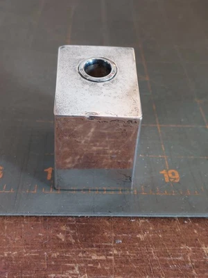 Antico portapenne nero rigido GORHAM argento sterling portapenne ha ammaccature - Immagine 1 di 4