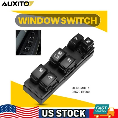 Interruptor de control maestro ventana eléctrica 14 pines delantero izquierdo para Kia Sportage 2005-2009 Foto 1 de 4
