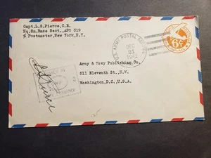 APO 519 WILTON, ENGLAND, UK 1942 Censored Army Cover CAPTAIN Officer's Mail - Picture 1 of 2