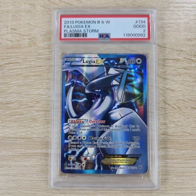 PSA 2 Lugia EX 134/135 Full Art Ultra Rare Plasma Storm Nintendo Pokemon - Image 1 of 4