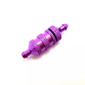 RC Motore Nitro Filtro Carburante Alluminio Anodizzato Viola 1/10 1/8 Auto/Camion/Barca - Foto 1 di 2