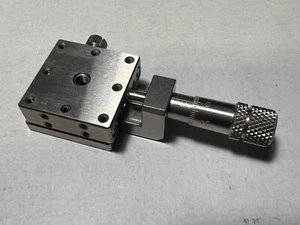 OptoSigma TSDS-251C 25mm Steel Manual X-Axis Stage w/ Center Micrometer - Picture 1 of 6