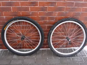 Set ruote MTB 26 in Alesa Shimano Deore LX Parallax HB-M563 FH-M565 VIA Giappone - Foto 1 di 20