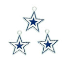 DALLAS COWBOYS CHARMS (3pcs) NFL Football Star Team Logo Three Jewelry Charm