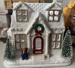 Bath & Body Works 2018 Village House Christmas Luminary Candle Holder - Picture 1 of 6