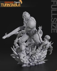 Classic Doom Guy Diorama Statue Resin 3d printed DIY model kit - Foto 1 di 4