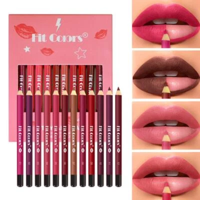 12-color Shades of Matte Lip Liner Set Create A Delicate Lip Contour D2P3 - Image 1 of 4