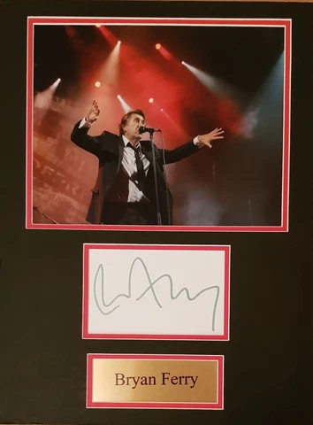 BRYAN FERRY Signed 16x12 Photo Display ROXY MUSIC COA Cover
