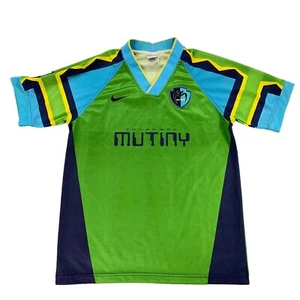 VTG Nike Tampa Bay Mutiny MLS Soccer Jersey S Green Signed (NO COA) Made In USA - Picture 1 of 11