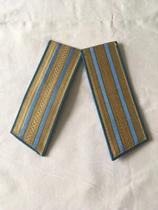 GENUINE USSR SOVIET MILITARY ARMY OFFICER UNIFORM SHOULDER BOARDS / EPAULETTES - Picture 1 of 4