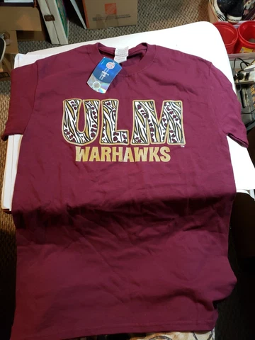 University Of Louisiana Monroe Warhawks ULM  T-Shirt Men's Small Red NWT Couture Cover