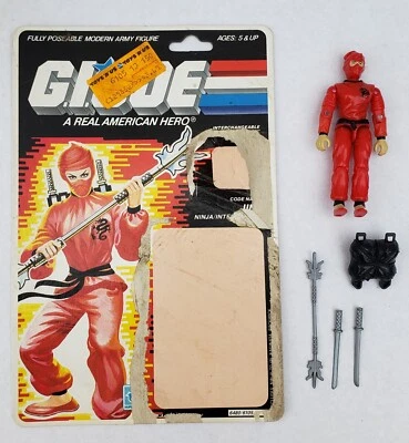 Jinx Vintage 1986 Hasbro G.I.Joe ARAH Complete w/Uncut File Card EX - Image 1 of 4