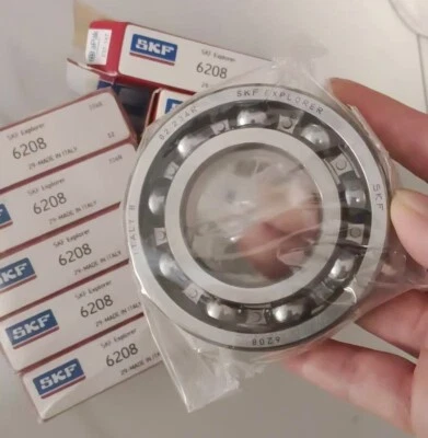 1PCS SKF 6208 single row deep groove ball bearing- - Image 1 of 3