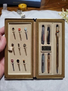 X RARE! A T CROSS SALESMAN SAMPLE SET c1980s-90s iNCL APPLE COMPUTER GF BALL PEN - Afbeelding 1 van 12