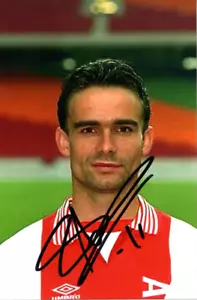 AJAX, ARSENAL & HOLLAND: MARC OVERMARS SIGNED 6x4 PORTRAIT PHOTO + COA - Bild 1 von 1