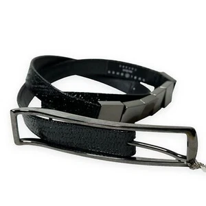 Suzi Roher Belt Women’s M Black And Gunmetal Style 5177 City Career Wear NWT - Picture 1 of 9
