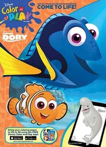 NEW Disney Finding Dory 64-Page Coloring Book - Dory and Nemo Cover - Great Gift - Foto 1 di 1