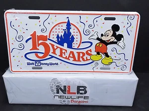 Walt Disney World 15 Jahre Mickey Mouse 1986 Souvenir Nummernschild NEU - Bild 1 von 6