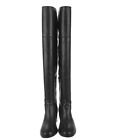 Frye Clara Leather Black Over The Knee Boots Size 10