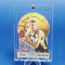 Tim Duncan ROOKIE EDGE IMPULSE 1ST PICK SPURS ORIGINAL CARD - W/ CASE