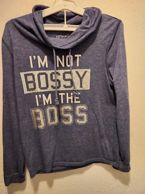 I'm Not Bossy I Am The Boss Mujer Pullover Sudadera con Capucha Quinto Sol Talla Grande Foto 1 de 3