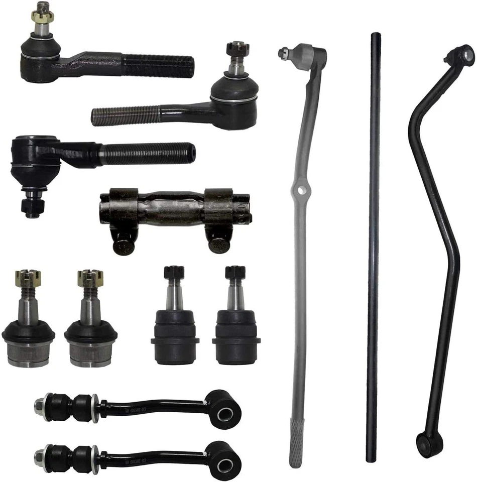 13pc Drag Links Tie Rods Ball Joints Sway Bar End Center Kit for Jeep Cherokee - Image 1 of 1