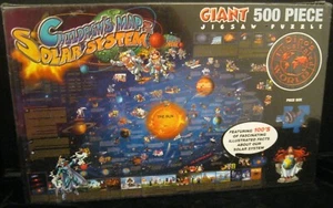 CHILDREN'S MAP OF THE SOLAR SYSTEM GIANT 500 PIECE JIGSAW PUZZLE NEW SEALED C-99 - Picture 1 of 4