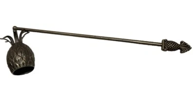 Vintage Godinger Silver Plated PiNEAPPlE 🍍 Design Candle Snuffer Mid Century - Image 1 of 4