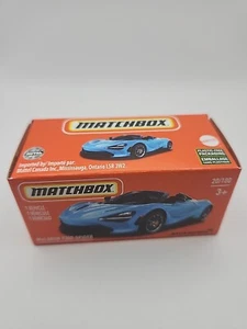 2021 Matchbox Power Grabs #20 McLaren 720S Spider Blue - Picture 1 of 3