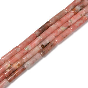 Natural Plum Blossom Jasper Cylinder Tube Beads Size 4x13mm 15.5'' Strand