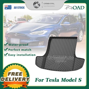 3D TPE CARGO MAT BOOT MAT FLOOR PROTECTOR for Tesla 2nd Gen Model S 16-21 #CH - Picture 1 of 5