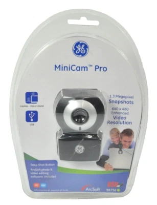 GE MINICAM PRO 1.3 MEGAPIXEL SNAPSHOTS 640 X 480 VIDEO CAMERA 98756 - Image 1 of 2