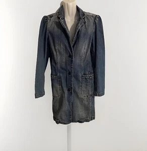 Express Jeans 5/6 women’s long trench western VTG jacket  - Picture 1 of 8