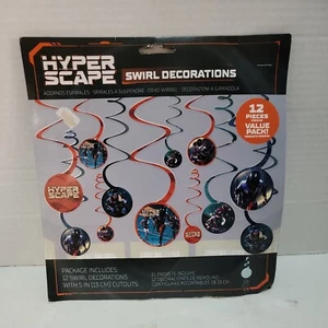 Hyper Scape hängende Wirbel Deko Videospiel Geburtstag Party 12 Teile Spirale  - Bild 1 von 2