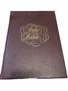 Vintage Heilige Bibel KJV Weißdorn Bücher Großdruck Apokryphen illustriert Hardcover - Bild 1 von 18