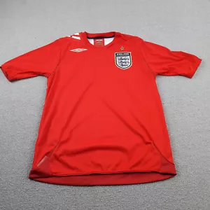 Maglia Uomo Inghilterra Small 2006-2008 Rossa Maglia Fuoristrada Top Calcio Umbro Adulto - Foto 1 di 12