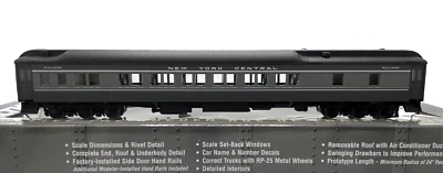 HO WALTHERS 932-10007 PULLMAN HEAVYWEIGHT 12-1 PLAN # 3410A NEW YORK CENTRAL NYC - Image 1 of 2