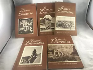 HISTORIC PRESERVATION Magazine - 5 issues 1968-1971 w/ Special Belle Grove Issue - Bild 1 von 1